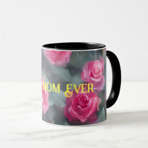 Taza Hermosa Colección popular de color de agua rosa ro