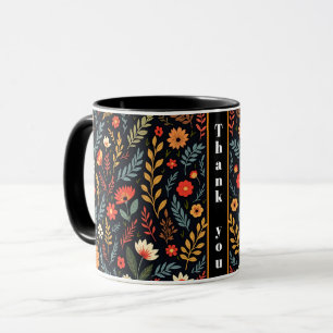 Taza Hermosa Colección Popular Floral Vintage