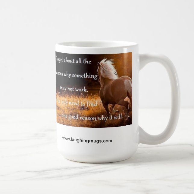 Taza hermosa del caballo (Derecha)