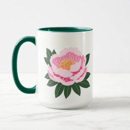 Taza Hermosa flor rosa