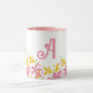 Taza Hermosa Flor Silvestre Personalizada Rosa