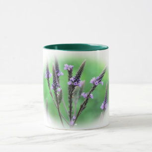 Taza Hermosa Flor Vervain Personalizada