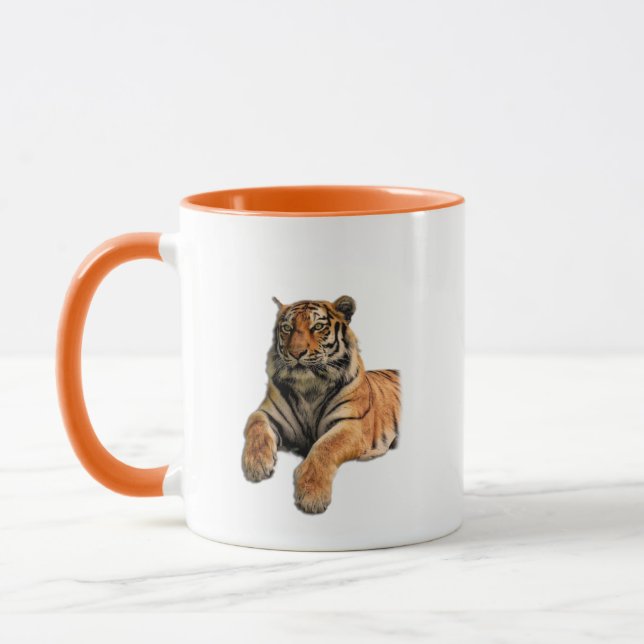 Taza Hermosa foto del tigre de Bengala y sus patas (Izquierda)
