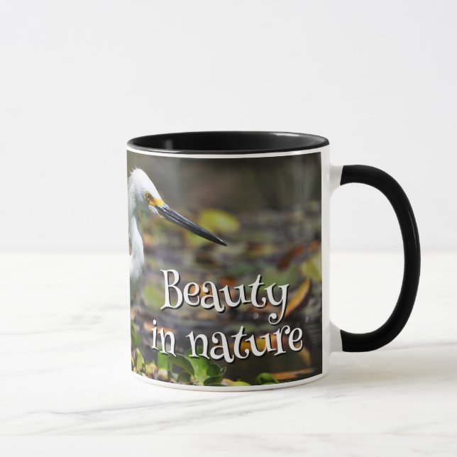 Taza Hermosa garza blanca (Derecha)