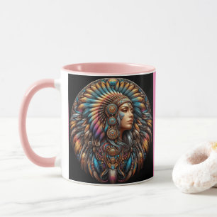 Taza Hermosa guía de espíritu indio americano10