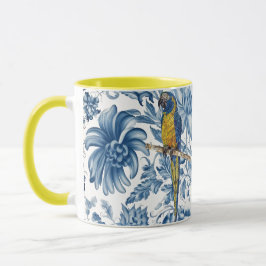 Taza Hermosa Macaw Pintada A Mano