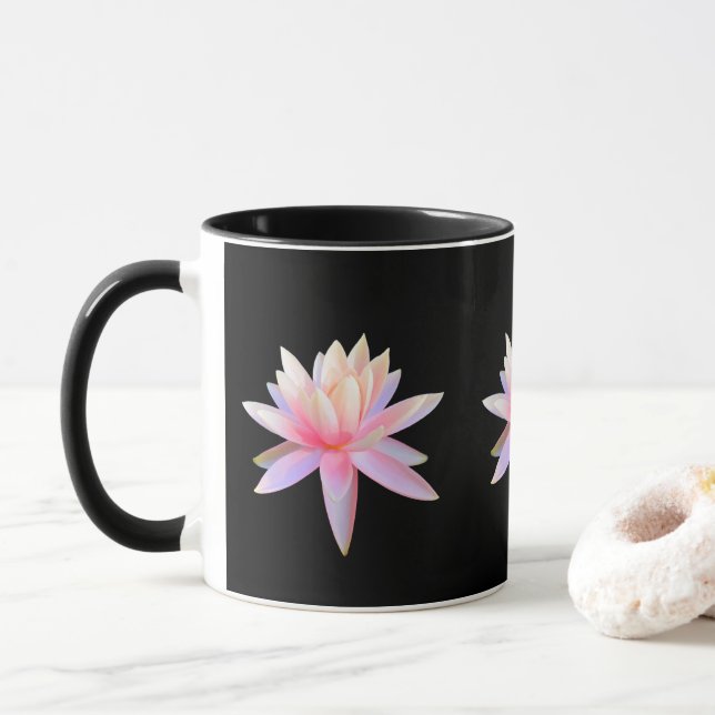 Taza Hermosa moda Guay de Lotus Art (Con donut)