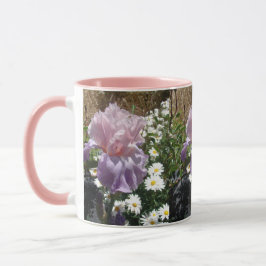 Taza Hermosa morada Iris Flor Flower Fotografía Mug