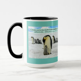 Taza Hermosas Escrituras Pingüinas 1 Juan 4:16