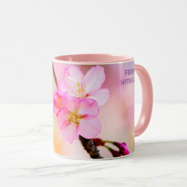 Taza Hermosas flores de cerezo de Sakura (Anverso derecho)