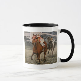 Taza Hermoso caballo degusta a los dueños de la carrera