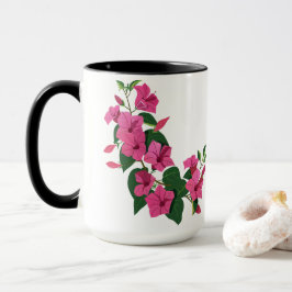 Taza Hermoso café mágico floral personalizado