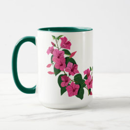 Taza Hermoso café mágico floral personalizado