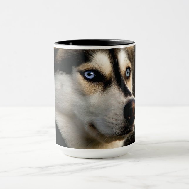 Taza Hermoso Cojín decorativo Husky (Centro)