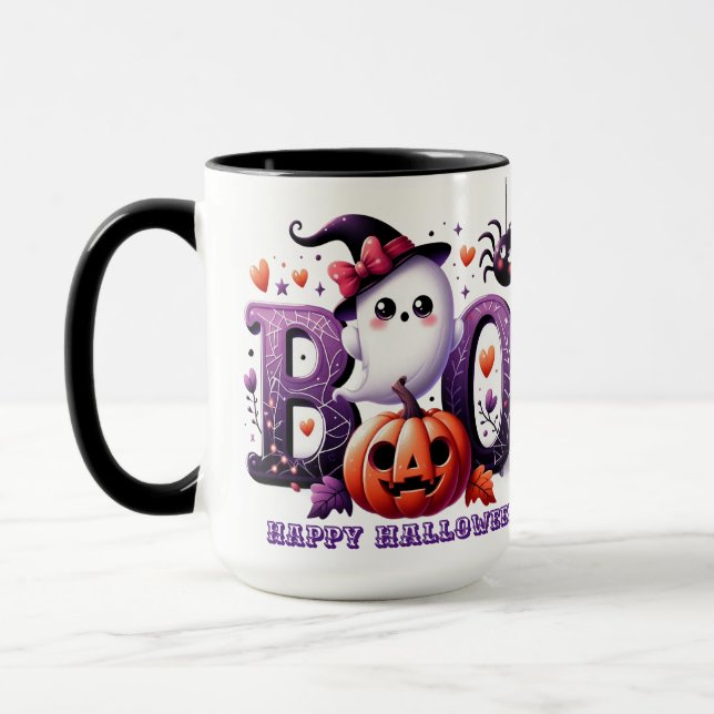 Taza Hermoso espíritu de personalizable de Halloween (Izquierda)