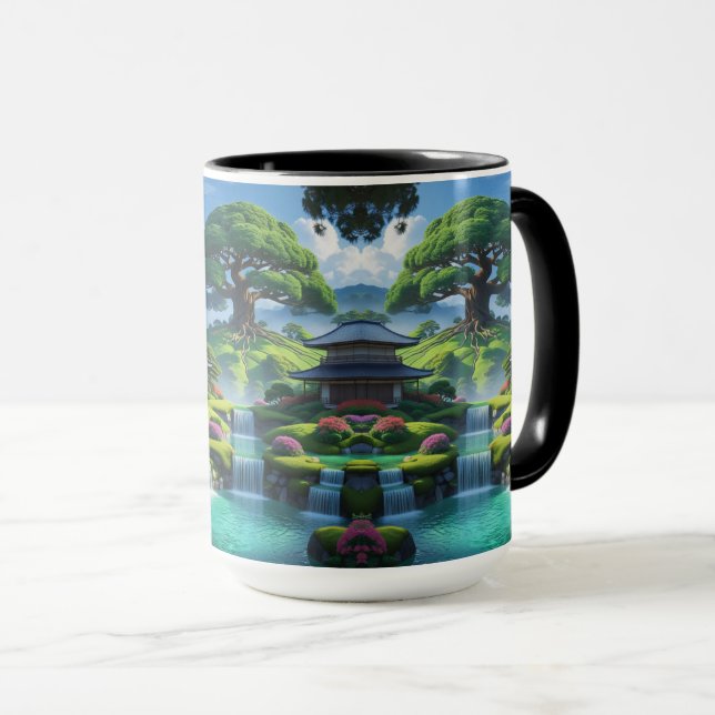 Taza Hermoso jardín paisajístico (Anverso derecho)