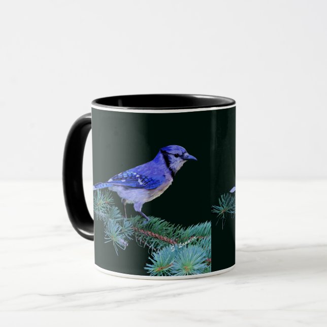 Taza Hermoso Jay Bird Azul (Anverso izquierdo)