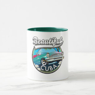 Taza Hermoso logo retro de Cuba.