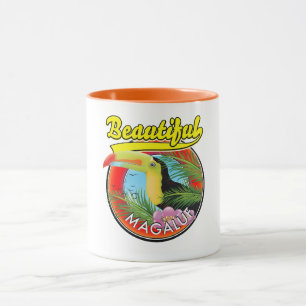 Taza Hermoso Magaluf, logo de tucán 