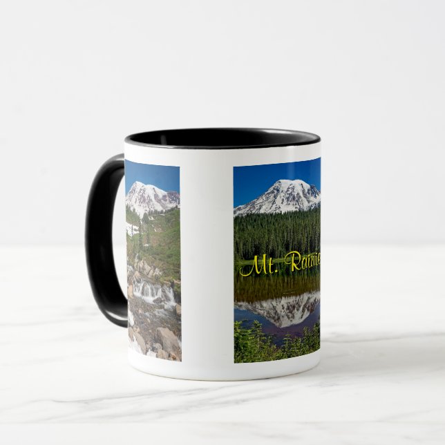 Taza Hermoso Monte Rainier, Estado de Washington, Souve (Anverso izquierdo)