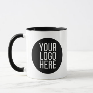 Taza hermoso negro y blanco tu logo aquí mug