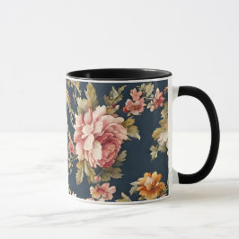 Taza Hermoso patrón floral italiano