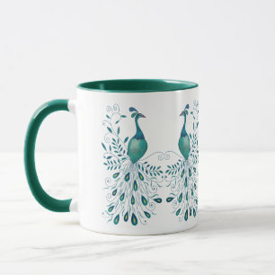 Taza Hermoso Peacock Mug