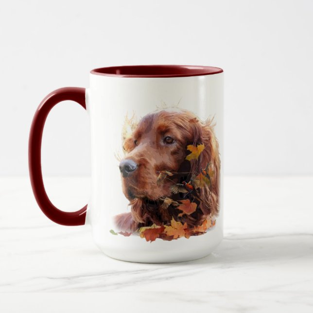 Taza Hermoso Red Setter Irlandés (Izquierda)