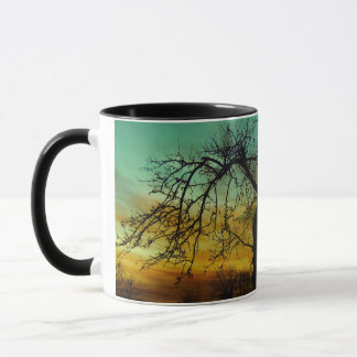 Taza Hermoso Sunset Escenario Paisaje Fotográfico Arte