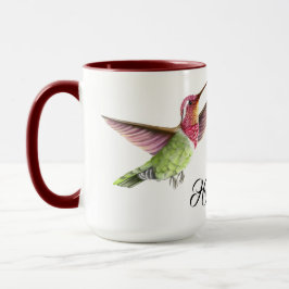 Taza Hermosos colibríes en vuelo