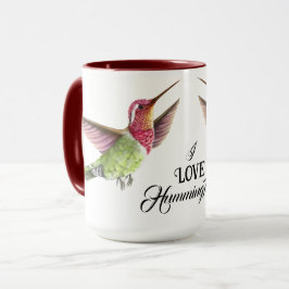 Taza Hermosos colibríes en vuelo