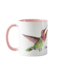 hermosos colibríes en vuelo