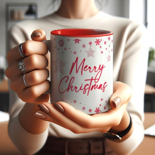 Taza Hermosos navidades flakes ornamentos de nieve MUG