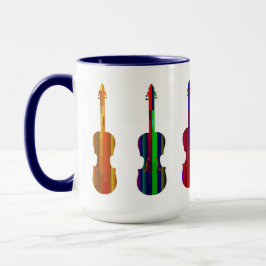 Taza hermosos violines Combo Mug, 15 oz