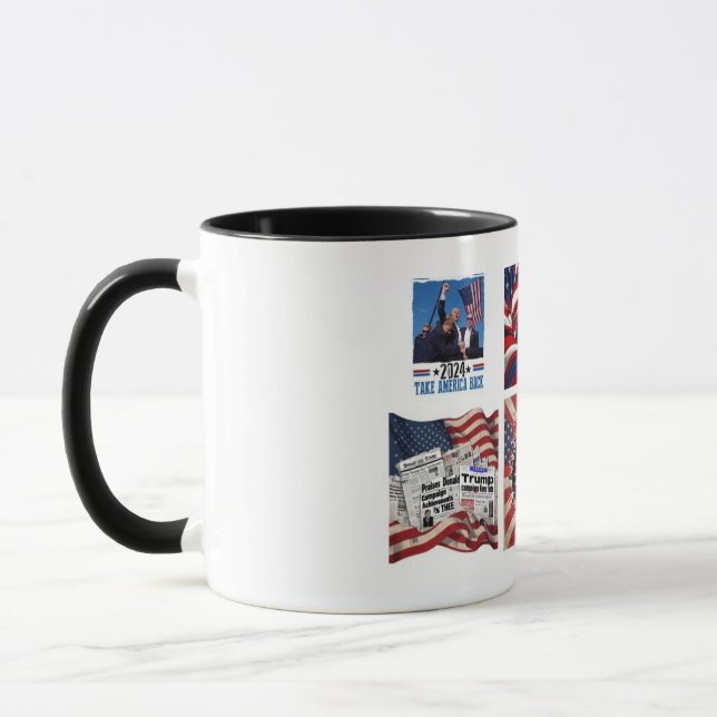 Taza Héroe de votantes patrióticos, acontecimiento hist (Izquierda)