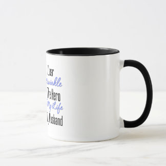 Taza Héroe del esófago de la cinta del cáncer mi marido