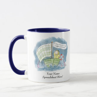Taza ¡Héroe personalizado de la hoja de balance!