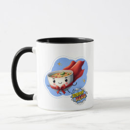 Taza Héroe Sopero, Sopa de Superhéroe Juego de Palabras