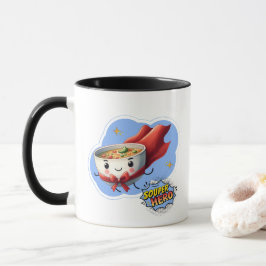 Taza Héroe Sopero, Sopa de Superhéroe Juego de Palabras