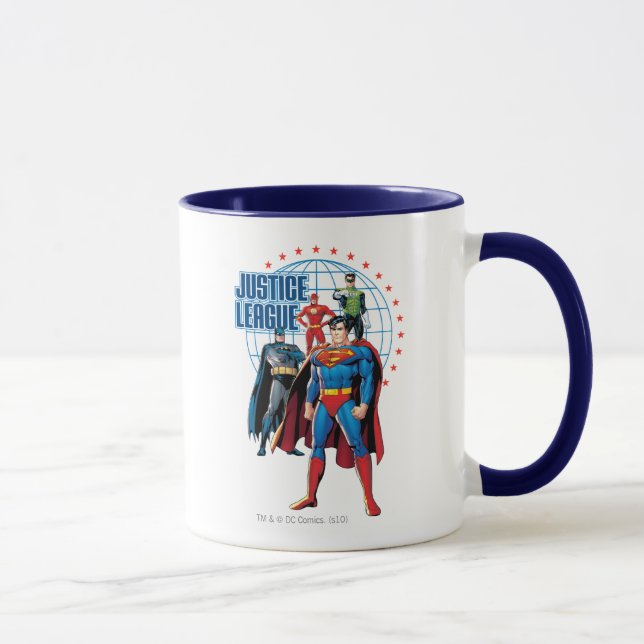 Taza Héroes globales de la Liga de la Justicia (Derecha)