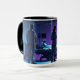 Taza Héroes silenciosos del hospital