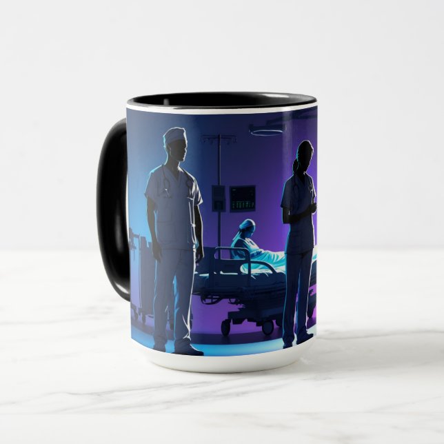 Taza Héroes silenciosos del hospital (Anverso izquierdo)