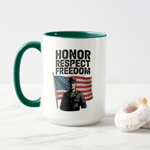 Taza Héroes Veterano Día Diseño Patriótico