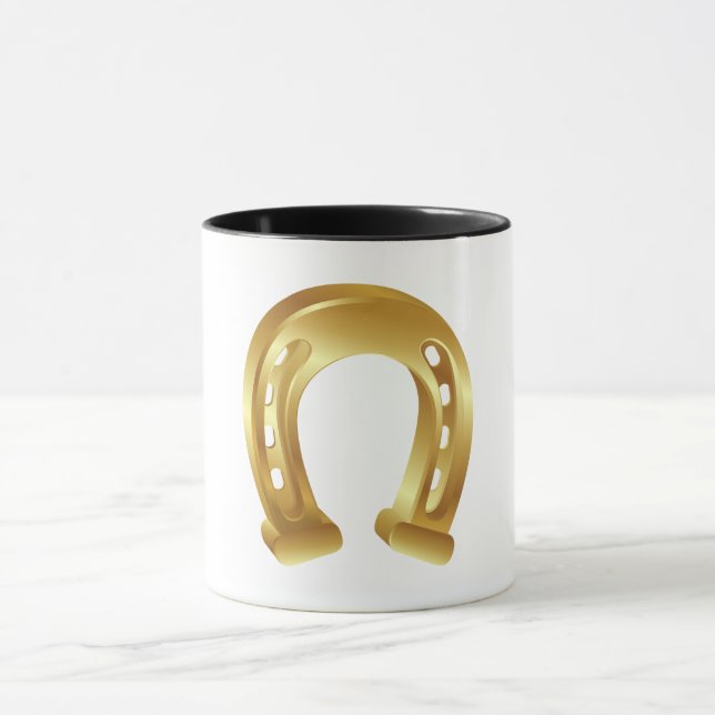 Taza Herradura dorada con suerte (Centro)