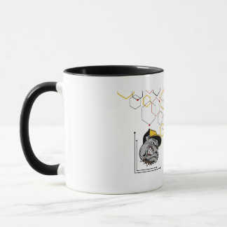 Taza Hexagon-Pitti gespiegelt Kombinations-