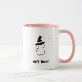 Taza Hey Boo Ghost Halloween Mug