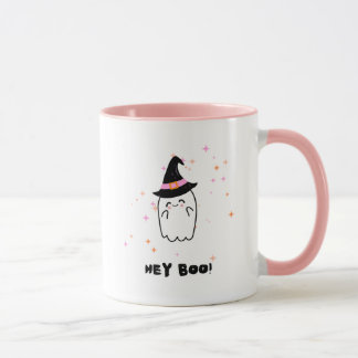 Taza Hey Boo Ghost Halloween Mug