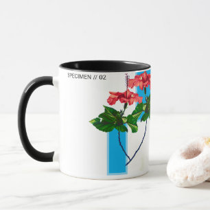 Taza Hibisco Vibrante con Fallo - Arte Botánico Moderno