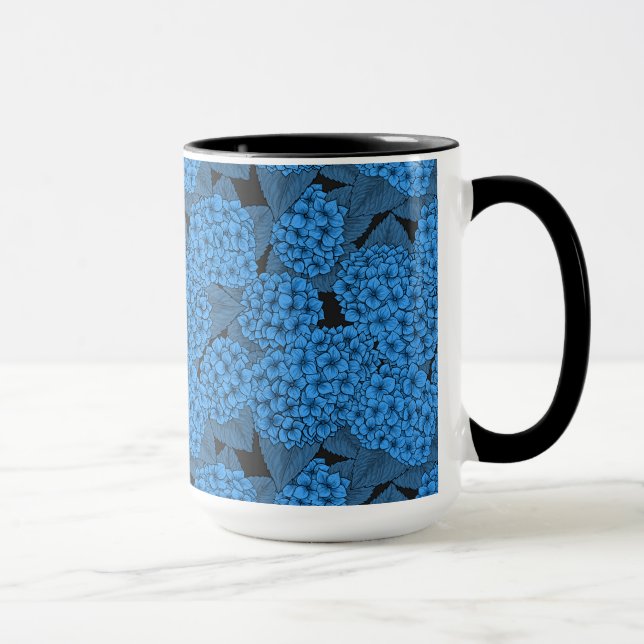 Taza Hidrangea azul (Derecha)