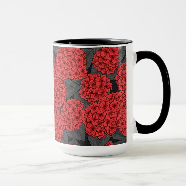 Taza Hidrangea roja (Derecha)